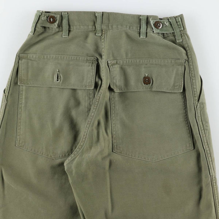 1970'S US Military Baker Pants, Men's Size W29 (approx.), Vintage unclear Khaki type Vintage Second Hand