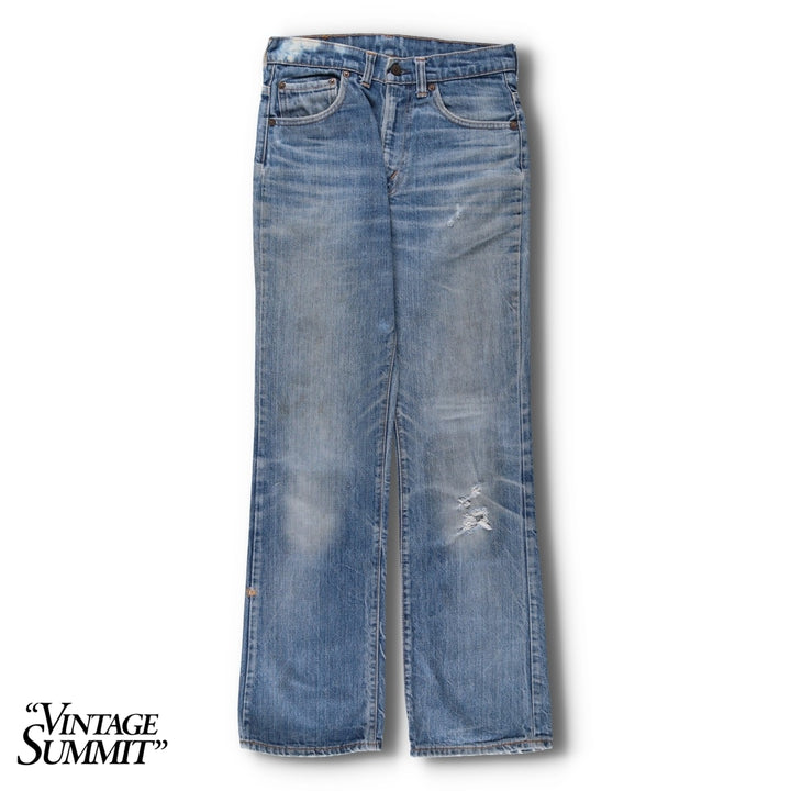 1970'S Levi's 517-0217 Bootcut Denim Pants, Made in USA, Men's Size W29 (approx.), Vintage unclear blue type Vintage Second Hand
