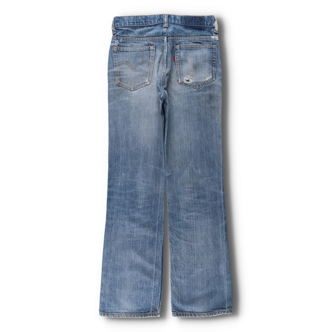 1970'S Levi's 517-0217 Bootcut Denim Pants, Made in USA, Men's Size W29 (approx.), Vintage unclear blue type Vintage Second Hand