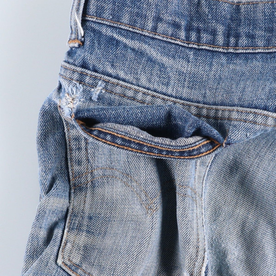 1970'S Levi's 517-0217 Bootcut Denim Pants, Made in USA, Men's Size W29 (approx.), Vintage unclear blue type Vintage Second Hand