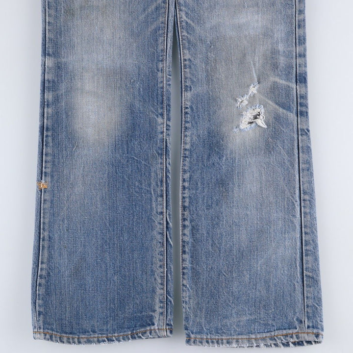 1970'S Levi's 517-0217 Bootcut Denim Pants, Made in USA, Men's Size W29 (approx.), Vintage unclear blue type Vintage Second Hand