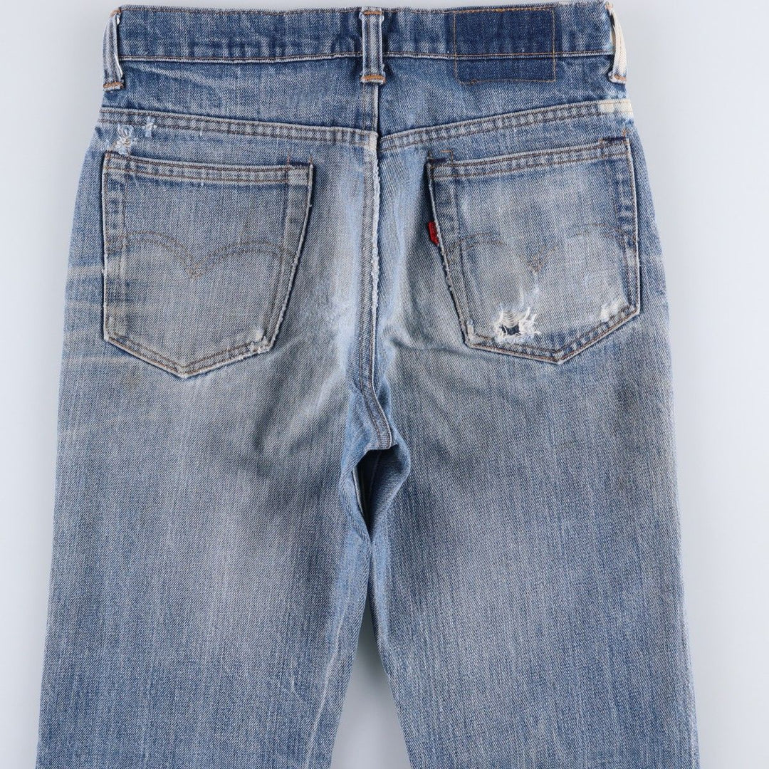 1970'S Levi's 517-0217 Bootcut Denim Pants, Made in USA, Men's Size W29 (approx.), Vintage unclear blue type Vintage Second Hand