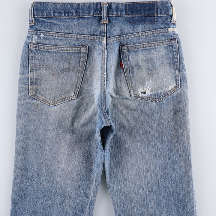 1970'S Levi's 517-0217 Bootcut Denim Pants, Made in USA, Men's Size W29 (approx.), Vintage unclear blue type Vintage Second Hand