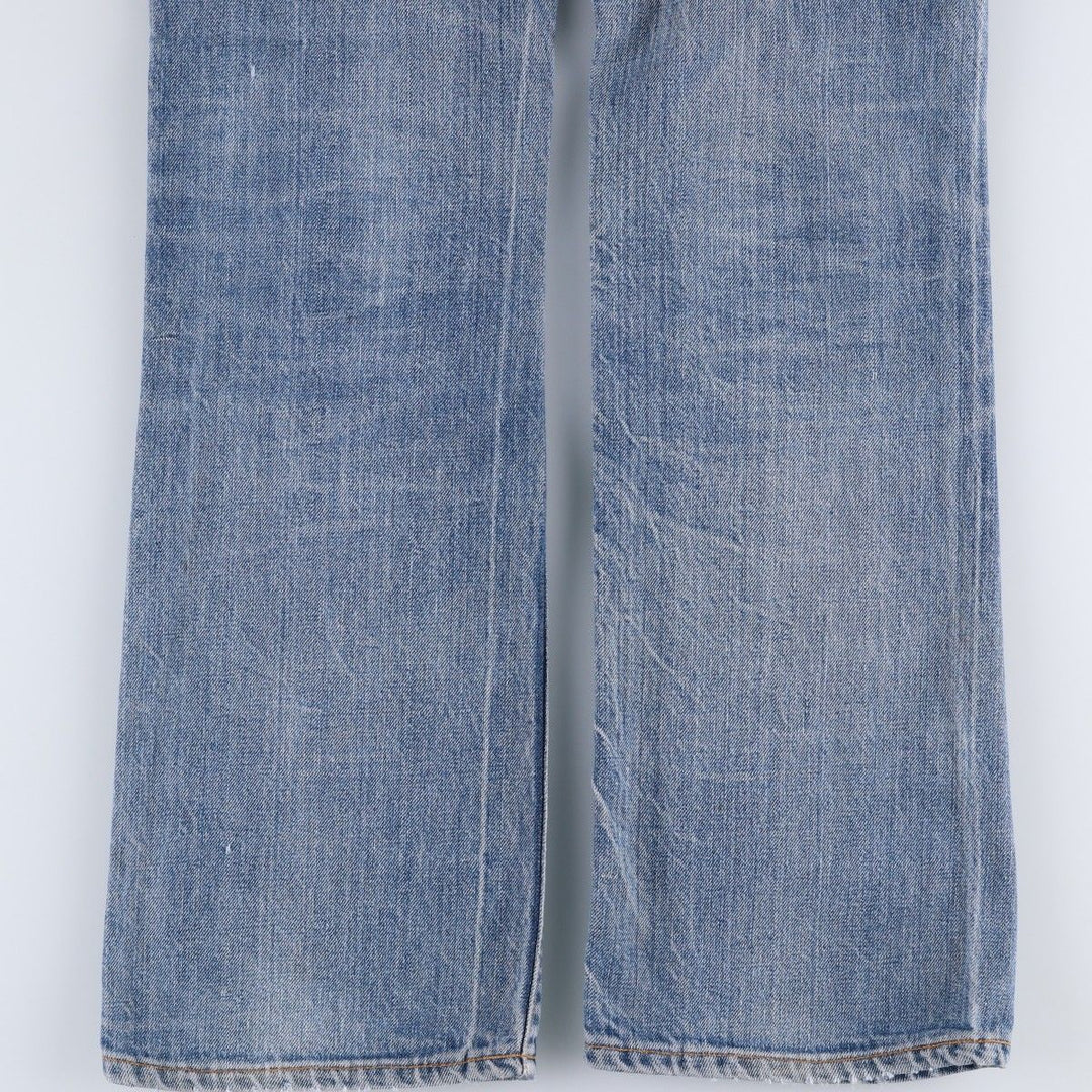 1970'S Levi's 517-0217 Bootcut Denim Pants, Made in USA, Men's Size W29 (approx.), Vintage unclear blue type Vintage Second Hand