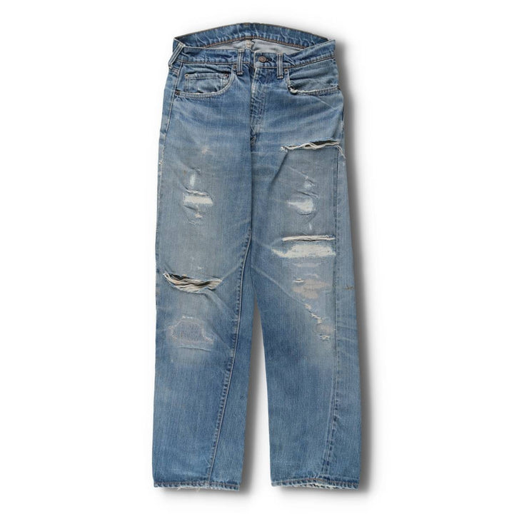 1970'S Levi's 505 66 Pre-facelift Tapered Denim Pants, Men's W31 (approx.), Vintage unclear blue type Vintage Second Hand