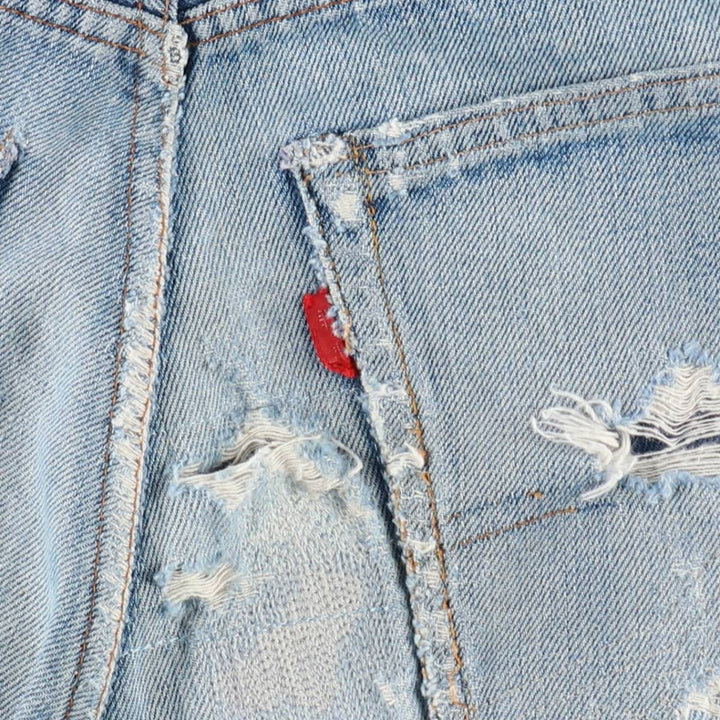 1970'S Levi's 505 66 Pre-facelift Tapered Denim Pants, Men's W31 (approx.), Vintage unclear blue type Vintage Second Hand