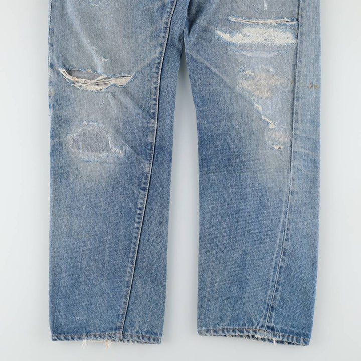 1970'S Levi's 505 66 Pre-facelift Tapered Denim Pants, Men's W31 (approx.), Vintage unclear blue type Vintage Second Hand