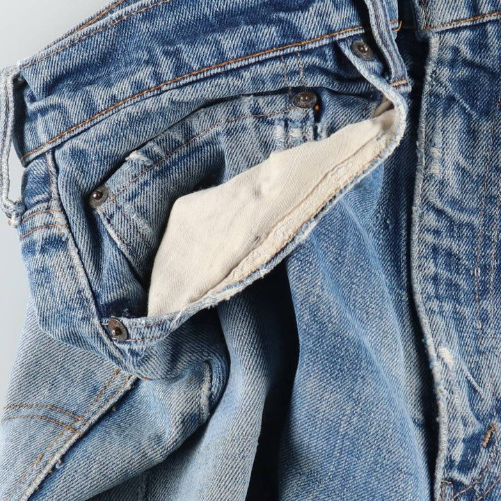 1970'S Levi's 505 66 Pre-facelift Tapered Denim Pants, Men's W31 (approx.), Vintage unclear blue type Vintage Second Hand