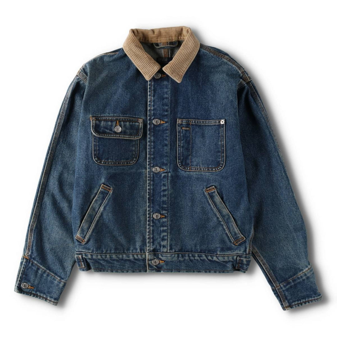 Ralph Lauren POLO by Ralph Lauren denim jacket (men's size M equivalent) cotton blue type Vintage Second Hand
