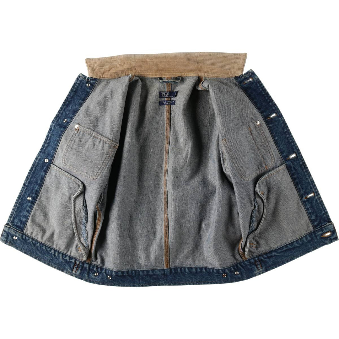 Ralph Lauren POLO by Ralph Lauren denim jacket (men's size M equivalent) cotton blue type Vintage Second Hand