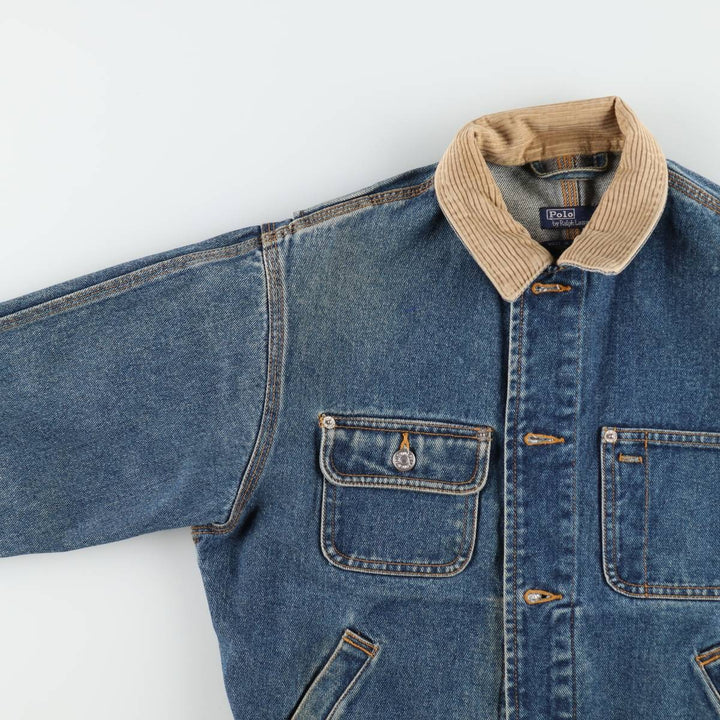 Ralph Lauren POLO by Ralph Lauren denim jacket (men's size M equivalent) cotton blue type Vintage Second Hand