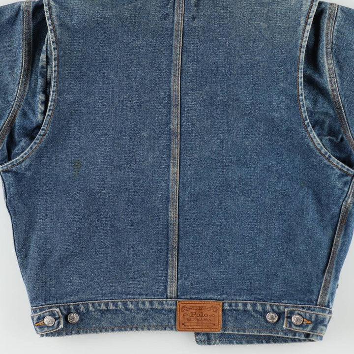 Ralph Lauren POLO by Ralph Lauren denim jacket (men's size M equivalent) cotton blue type Vintage Second Hand