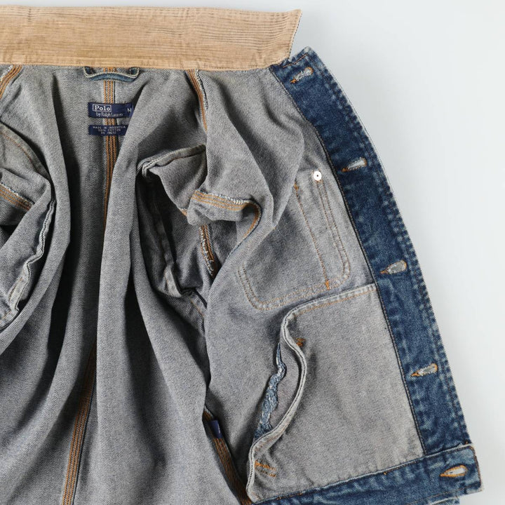 Ralph Lauren POLO by Ralph Lauren denim jacket (men's size M equivalent) cotton blue type Vintage Second Hand