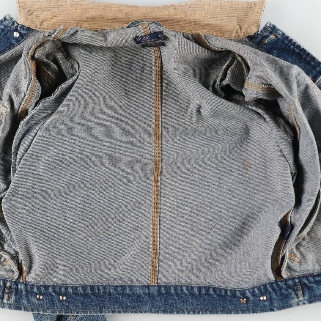 Ralph Lauren POLO by Ralph Lauren denim jacket (men's size M equivalent) cotton blue type Vintage Second Hand