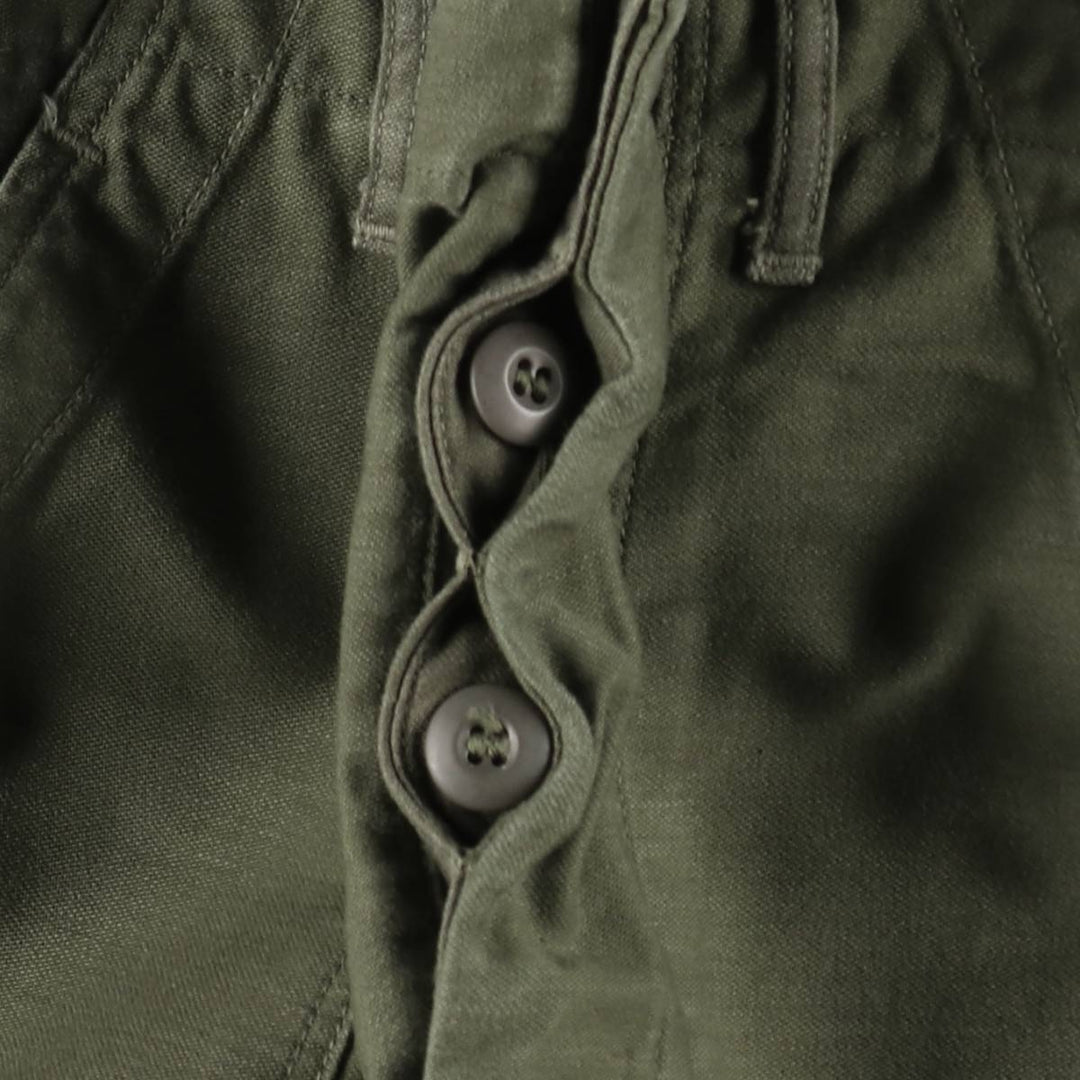 1960s-1970'S US Military Issue Baker Pants, Made in USA, Size 30x31 (Men's W28 equivalent), Vintage cotton Khaki type Vintage Second Hand
