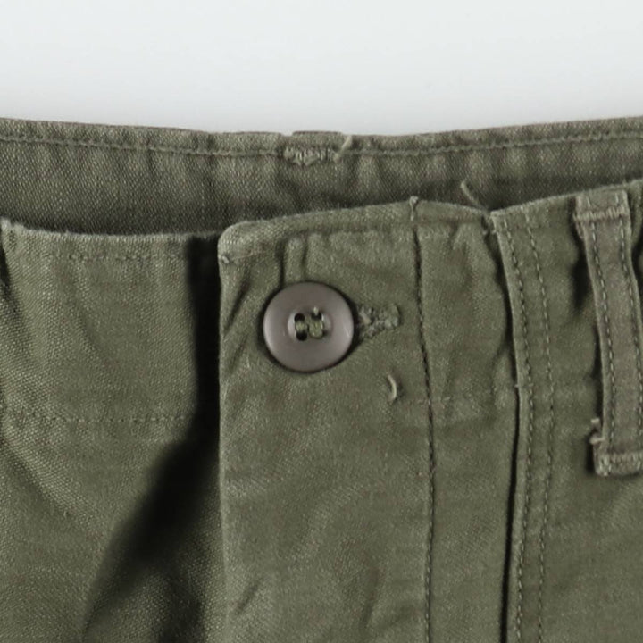 1960s-1970'S US Military Issue Baker Pants, Made in USA, Size 30x31 (Men's W28 equivalent), Vintage cotton Khaki type Vintage Second Hand