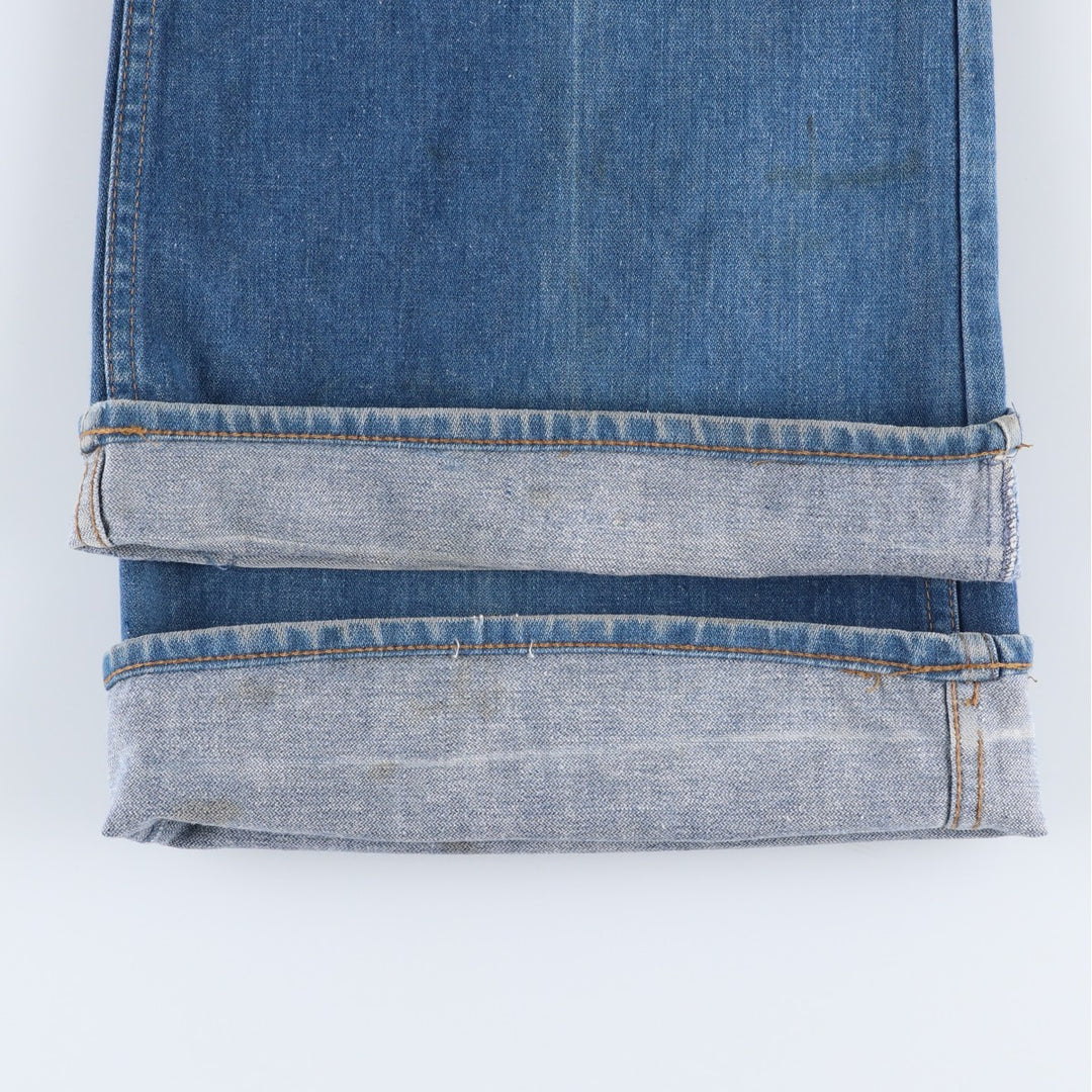 1970'S Levi's Big E bell-bottom denim pants, men's size W34 (approx.), vintage. unclear blue type Vintage Second Hand