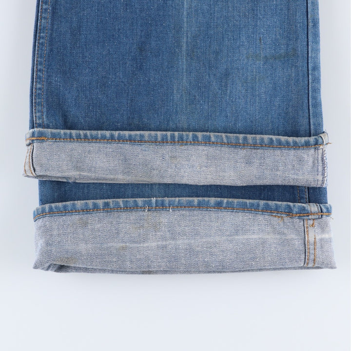 1970'S Levi's Big E bell-bottom denim pants, men's size W34 (approx.), vintage. unclear blue type Vintage Second Hand