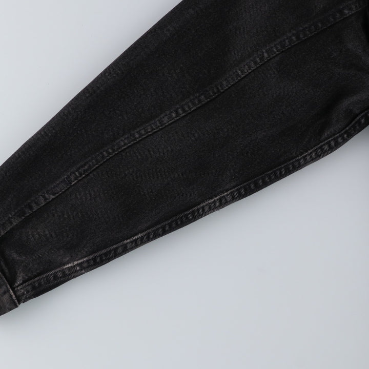 1990'S Levi's 70507-4159 Black Denim Jacket, Made in USA, Men's Size M (Equivalent), Vintage cotton black type Vintage Second Hand