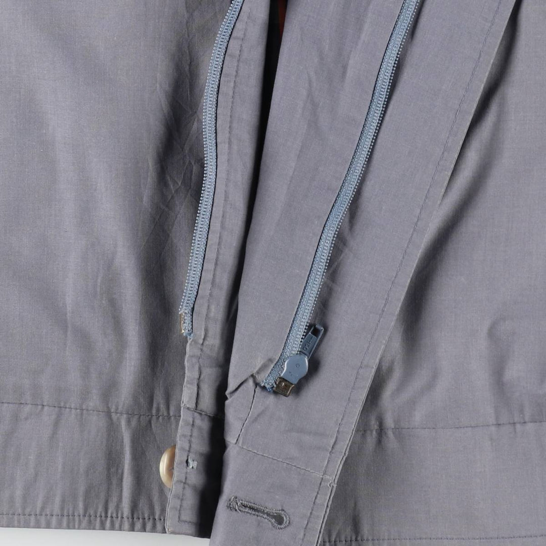 Burberry's Short Trench Jacket, Poly/Cotton Blend, Made in England, Men's Size XL (approx.) cotton navy blue type Vintage Second Hand