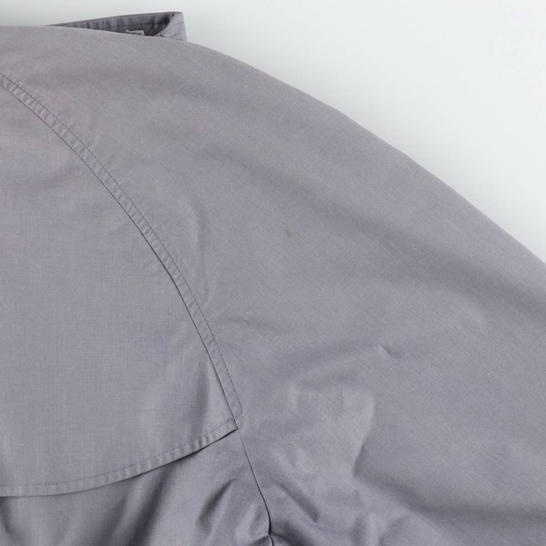 Burberry's Short Trench Jacket, Poly/Cotton Blend, Made in England, Men's Size XL (approx.) cotton navy blue type Vintage Second Hand