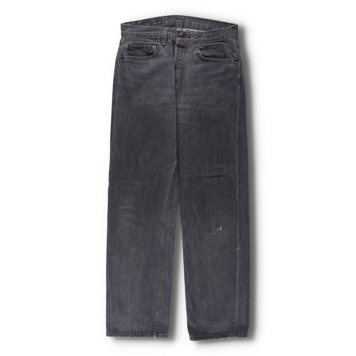 90'S Levi's 501 Black Denim Tapered Jeans, Men's Size W30 (approx.), Vintage unclear black type Vintage Second Hand