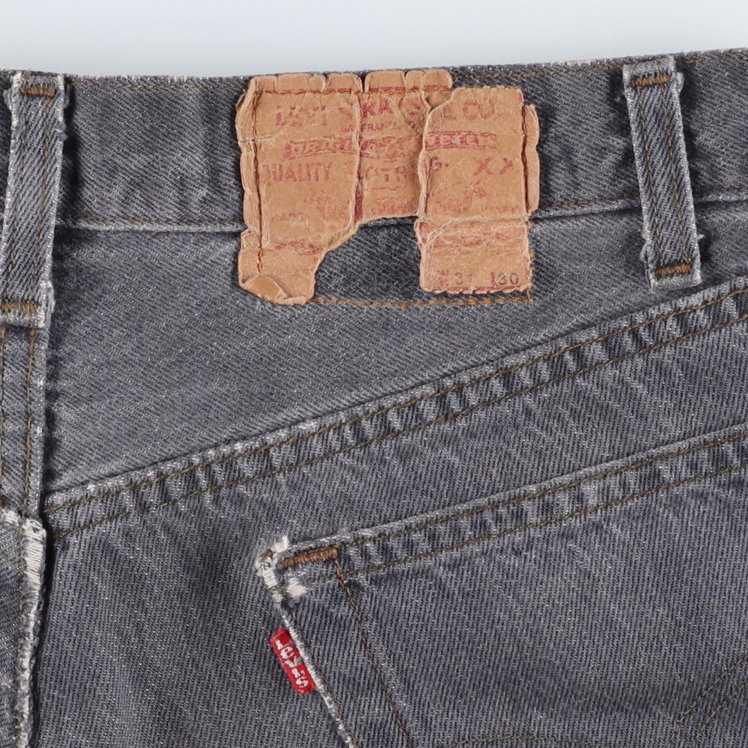 90'S Levi's 501 Black Denim Tapered Jeans, Men's Size W30 (approx.), Vintage unclear black type Vintage Second Hand