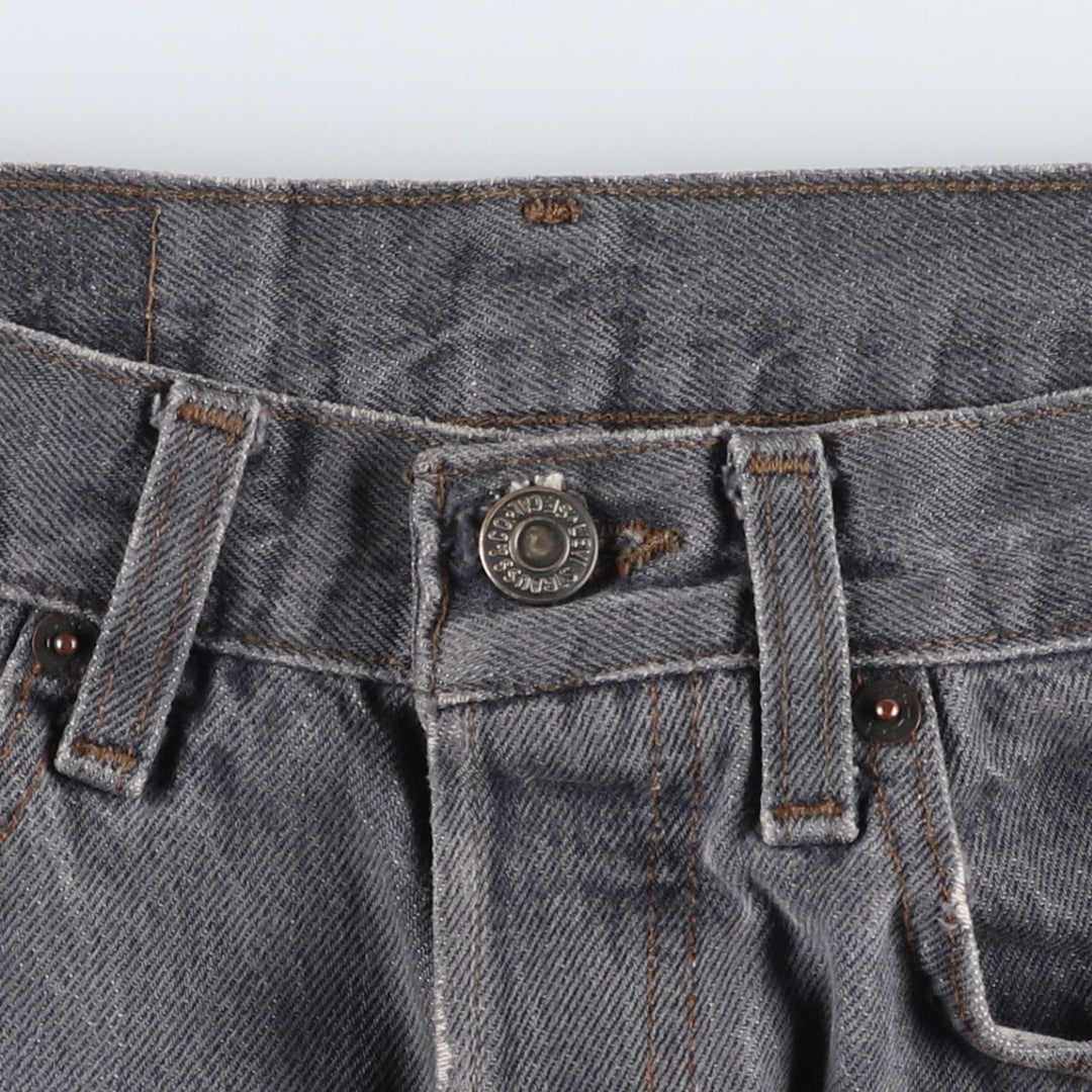 90'S Levi's 501 Black Denim Tapered Jeans, Men's Size W30 (approx.), Vintage unclear black type Vintage Second Hand