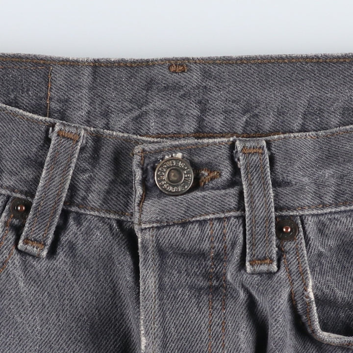 90'S Levi's 501 Black Denim Tapered Jeans, Men's Size W30 (approx.), Vintage unclear black type Vintage Second Hand