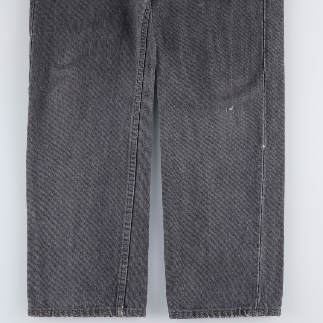 90'S Levi's 501 Black Denim Tapered Jeans, Men's Size W30 (approx.), Vintage unclear black type Vintage Second Hand