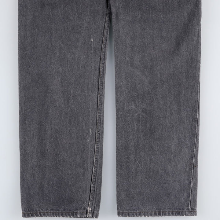 90'S Levi's 501 Black Denim Tapered Jeans, Men's Size W30 (approx.), Vintage unclear black type Vintage Second Hand