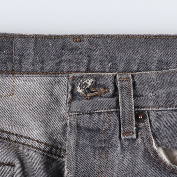 90'S Levi's 501 Black Denim Tapered Jeans, Men's Size W30 (approx.), Vintage unclear black type Vintage Second Hand