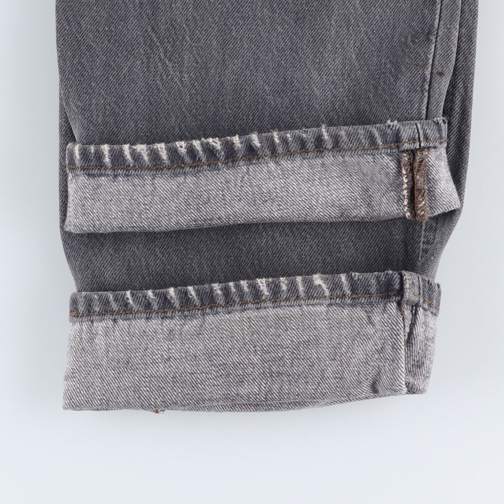 90'S Levi's 501 Black Denim Tapered Jeans, Men's Size W30 (approx.), Vintage unclear black type Vintage Second Hand