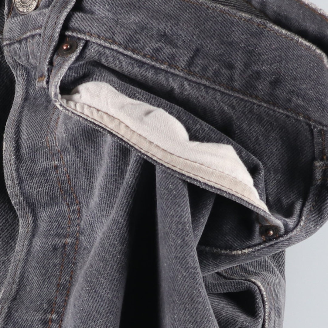 90'S Levi's 501 Black Denim Tapered Jeans, Men's Size W30 (approx.), Vintage unclear black type Vintage Second Hand