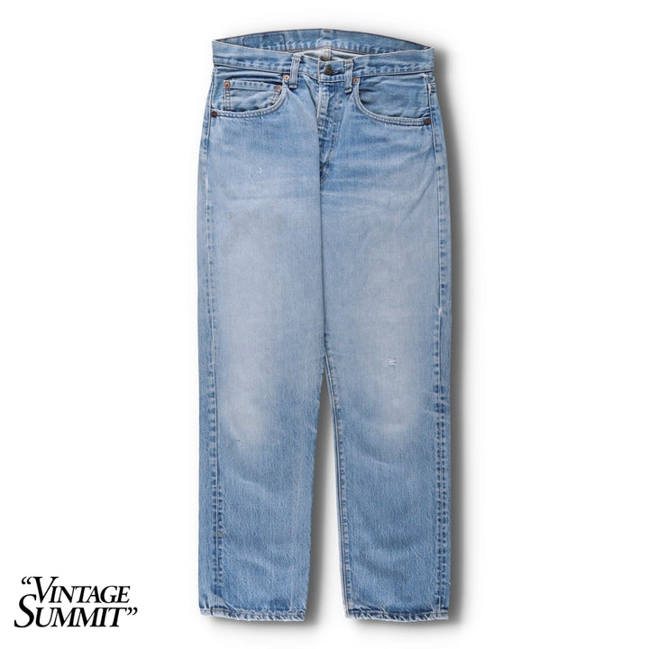 1970'S Levi's 505-0217 Late 66 Tapered Denim Pants, Made in USA, Men's W30 (approx.), Vintage unclear blue type Vintage Second Hand