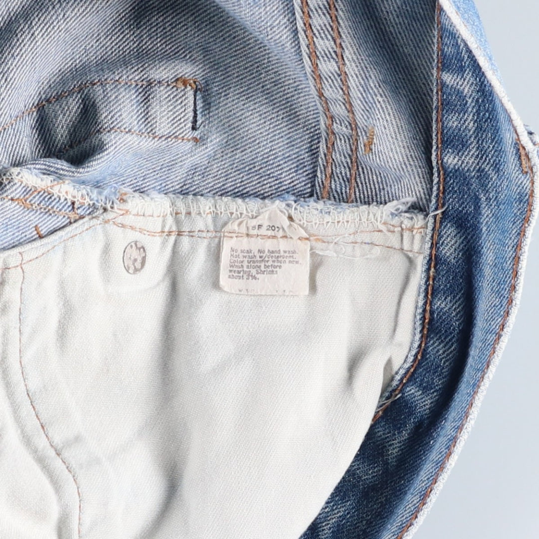 1970'S Levi's 505-0217 Late 66 Tapered Denim Pants, Made in USA, Men's W30 (approx.), Vintage unclear blue type Vintage Second Hand