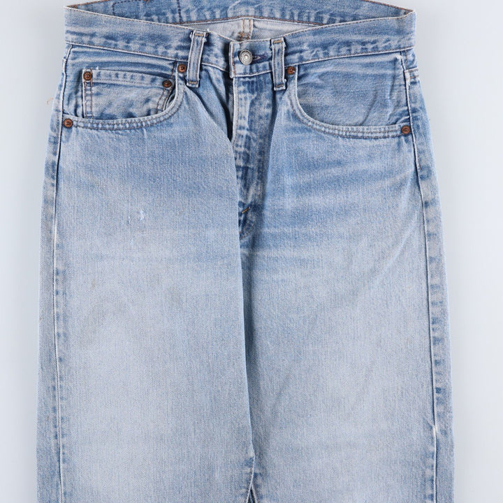 1970'S Levi's 505-0217 Late 66 Tapered Denim Pants, Made in USA, Men's W30 (approx.), Vintage unclear blue type Vintage Second Hand