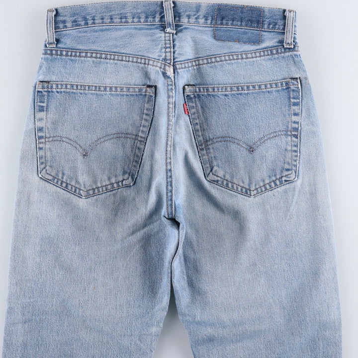 1970'S Levi's 505-0217 Late 66 Tapered Denim Pants, Made in USA, Men's W30 (approx.), Vintage unclear blue type Vintage Second Hand