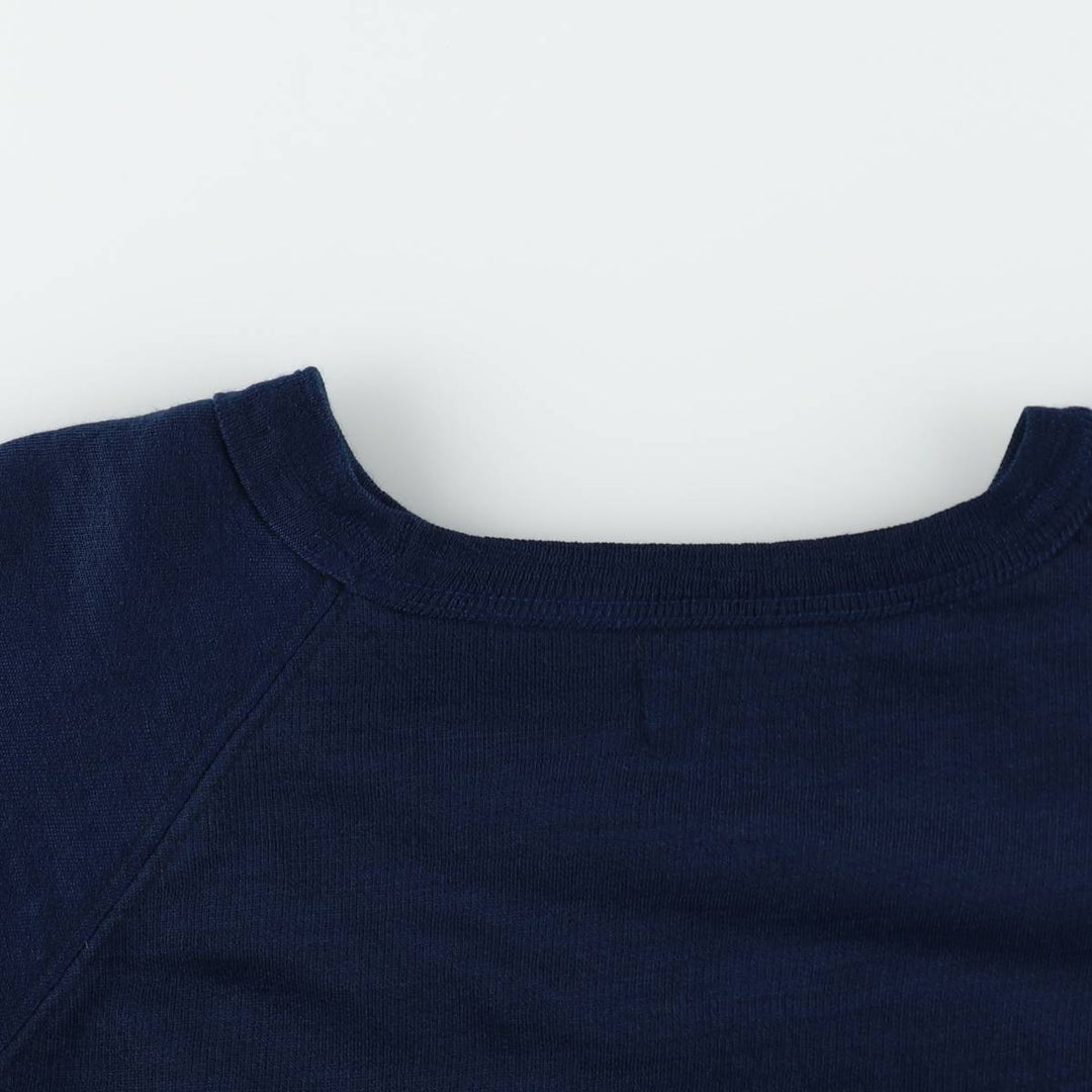 60s-70'S UNKNOWN College Sweatshirt, Men's Size M (approx.), Vintage unclear navy blue type Vintage Second Hand