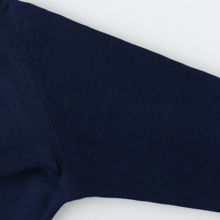 60s-70'S UNKNOWN College Sweatshirt, Men's Size M (approx.), Vintage unclear navy blue type Vintage Second Hand