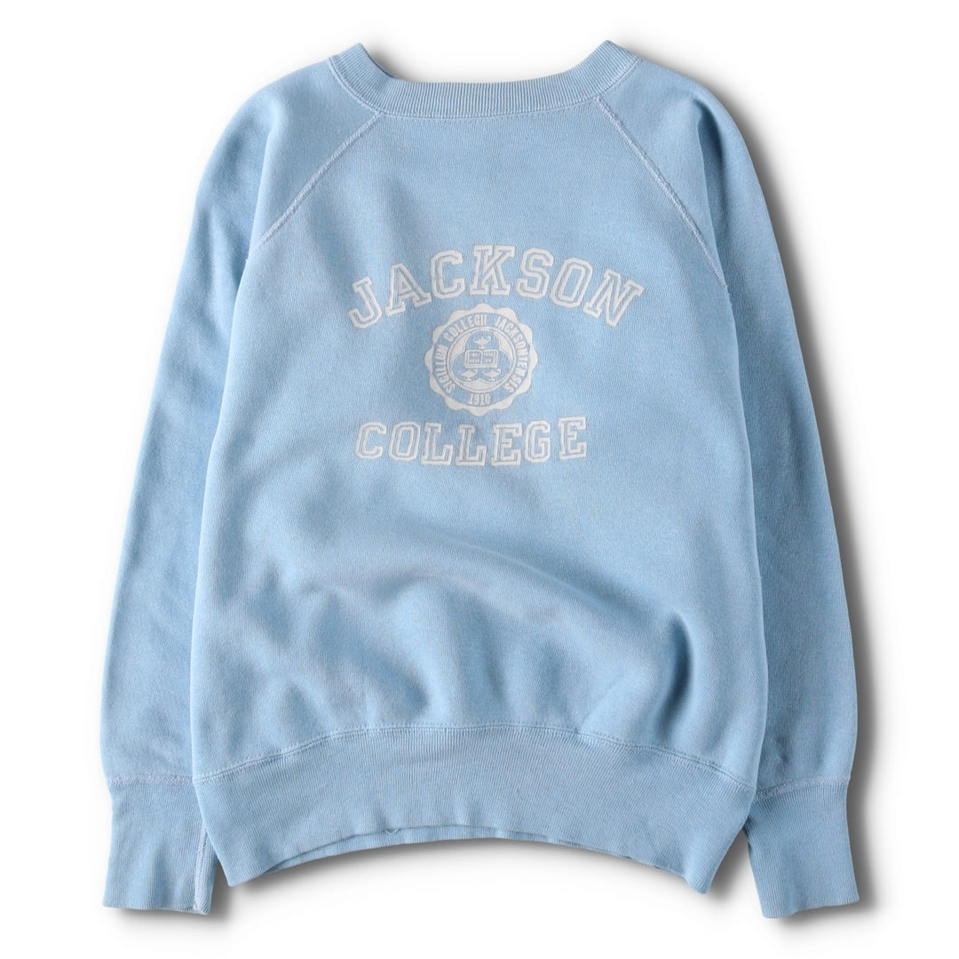 Vintage 1950s-1960'S Triple Print College Sweatshirt (Men's Size S equivalent) unclear Blue type light blue Vintage Second Hand
