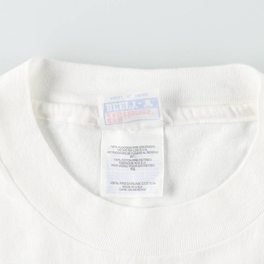 90'S Hanes Claude Monet Water Lilies Art T-Shirt, Made in USA, Men's XL equivalent, Vintage cotton white type Vintage Second Hand