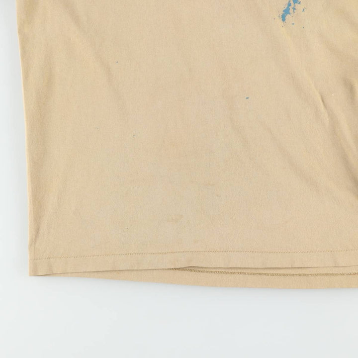 90'S Stussy Old Stussy White Tag Surf Skate T-Shirt Made in USA Men's XXL Equivalent Vintage cotton Beige type Vintage Second Hand