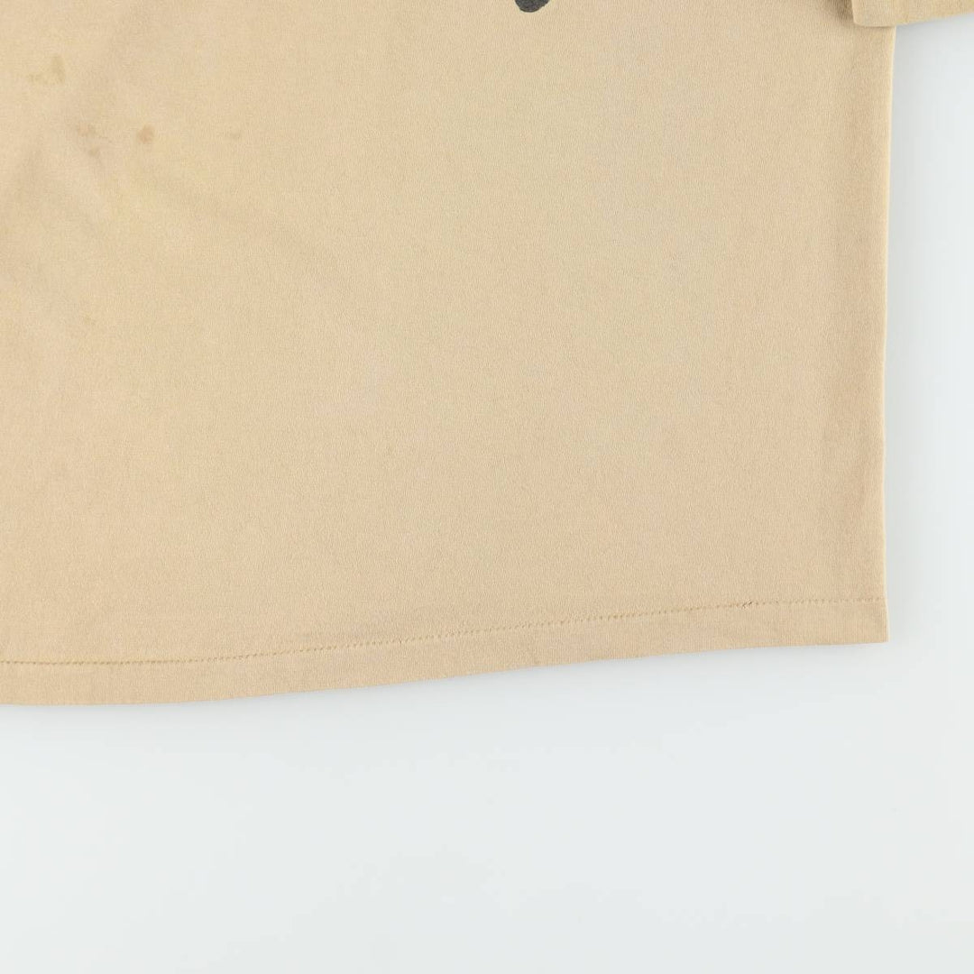 90'S Stussy Old Stussy White Tag Surf Skate T-Shirt Made in USA Men's XXL Equivalent Vintage cotton Beige type Vintage Second Hand