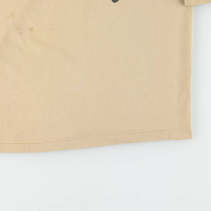 90'S Stussy Old Stussy White Tag Surf Skate T-Shirt Made in USA Men's XXL Equivalent Vintage cotton Beige type Vintage Second Hand