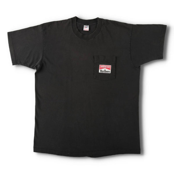 90'S Fruit of the Loom Marlboro Coyote Advertising T-Shirt, Made in USA, Men's XL equivalent, Vintage cotton black type Vintage Second Hand