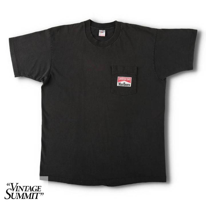 90'S Fruit of the Loom Marlboro Coyote Advertising T-Shirt, Made in USA, Men's XL equivalent, Vintage cotton black type Vintage Second Hand
