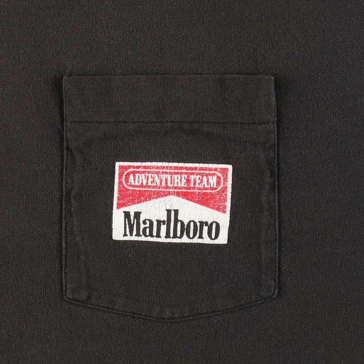 90'S Fruit of the Loom Marlboro Coyote Advertising T-Shirt, Made in USA, Men's XL equivalent, Vintage cotton black type Vintage Second Hand