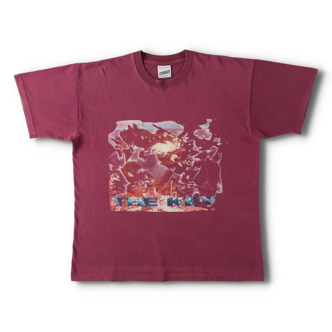 90'S Screen Stars SENSER THE KEY Band T-shirt, Men's XL equivalent, Vintage cotton wine-red Vintage Second Hand