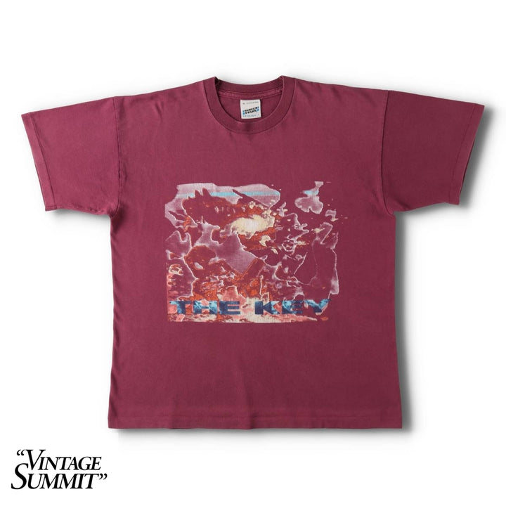 90'S Screen Stars SENSER THE KEY Band T-shirt, Men's XL equivalent, Vintage cotton wine-red Vintage Second Hand